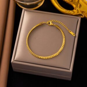 Minimal Waterproof Gold Plated Bracelet / Anklet