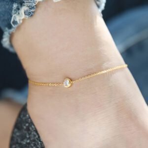 Minimal Gold Plated Bracelet / Anklet