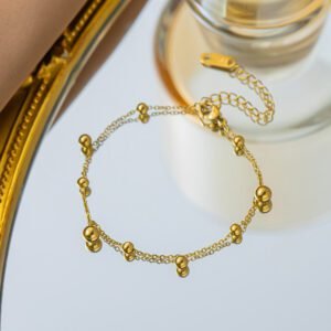 Traditional Gold Plated Waterproof Bracelet / Anklet