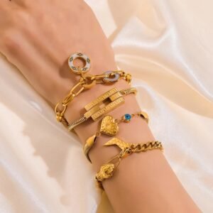 Premium Heavy Chained Gold Plated Bracelet / Anklet