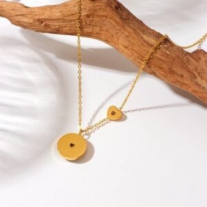 Heart of Midnight Goldplated Necklace