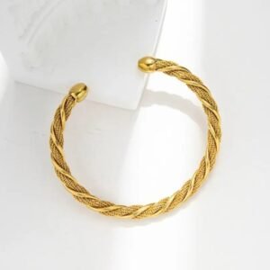 Premium Twisted Metal Adjustable Bangle