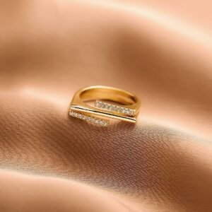 Modern Adjustable Gold Plated Ring