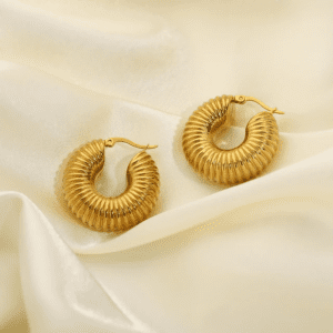 Luxe Doughnut Gold Plated Earrings