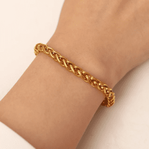 Unique Heavy Chained Gold Plated Bracelet / Anklet