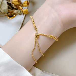 High End Gold Plated Adjustable Bracelet