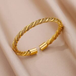 Premium Twisted Metal Adjustable Bangle