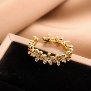 Cute Stand Out Gold Plated Flower Ring