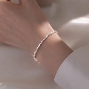 Stainless Steel Ultra Shine Metal Stone Bracelet / Anklet